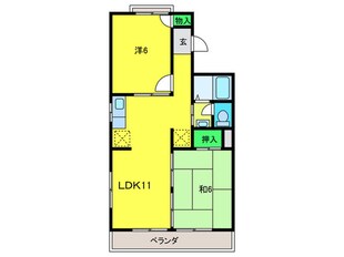 ブランドール緑町の物件間取画像